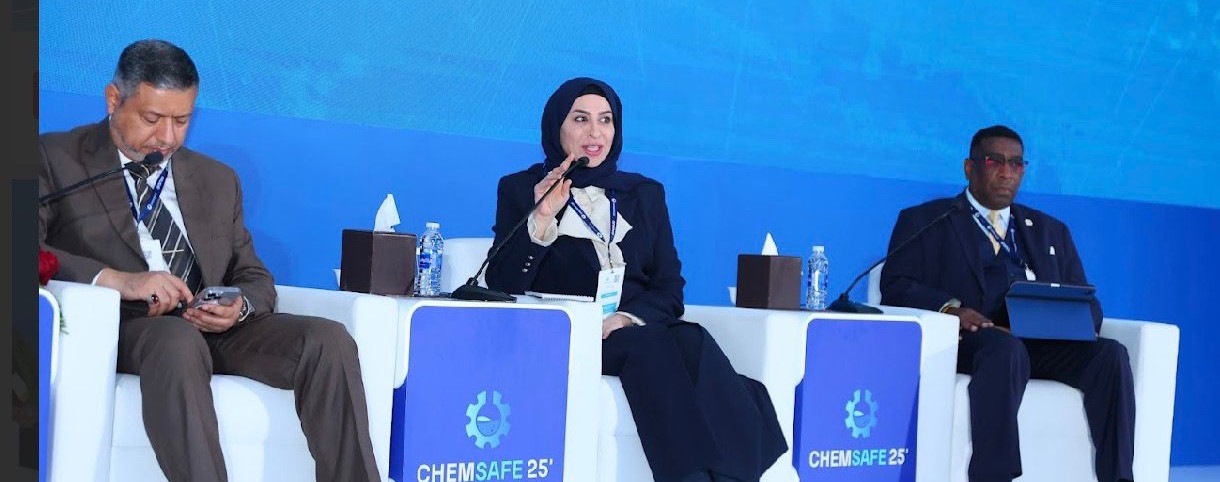 AGU Participates in the International Conference and Exhibition on Chemical Safety..	Dr Sumaya Yousif Highlights the Role of Sustainable Integrated Resource and Waste Management in Enhancing Workplace Safety and Security
