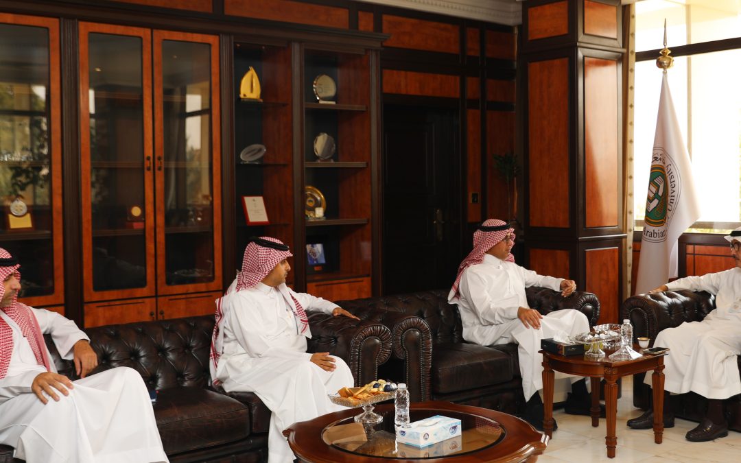 “AGU” President Meets CEO of “Saudi EXIM Bank”, Director General of Arab States Operations Department at “SFD”