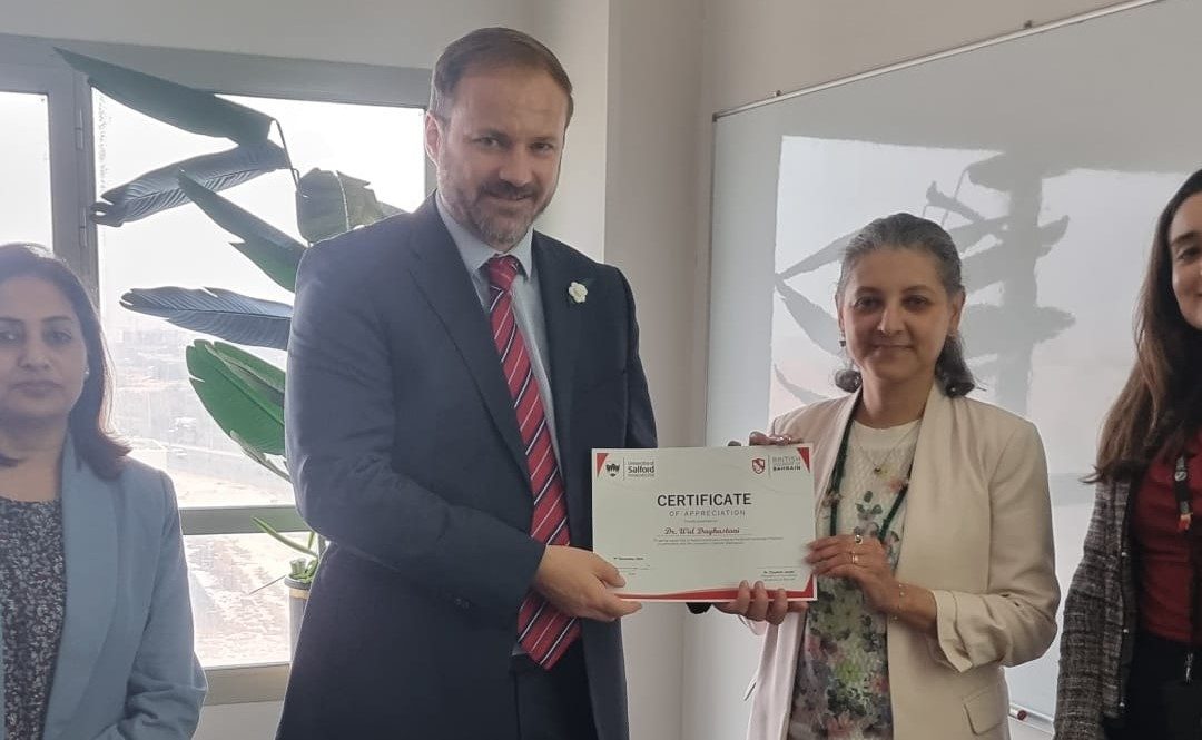 Coordinator of the Learning and Developmental Disabilities Programme at AGU Presents the Results of Autism Research at the British University of Bahrain