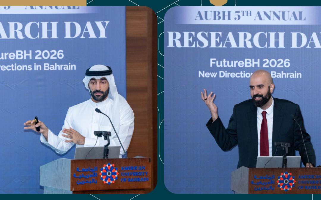 أكاديميان من جامعة الخليج العربي يشاركان في فعاليات يوم البحث العلمي السنوي بالجامعة الأمريكية بالبحرين